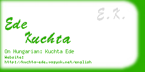 ede kuchta business card